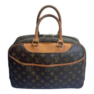 Louis Vuitton Vintage Monogram Deauville Bowling Handbag Purse Travel Bag